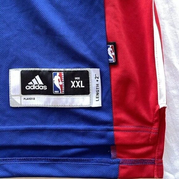 DETROIT PISTONS Adidas BRANDON KNIGHT #7 Blue Jersey NBA Men’s Sz 2XL SIGNED NWT - Picture 8 of 15